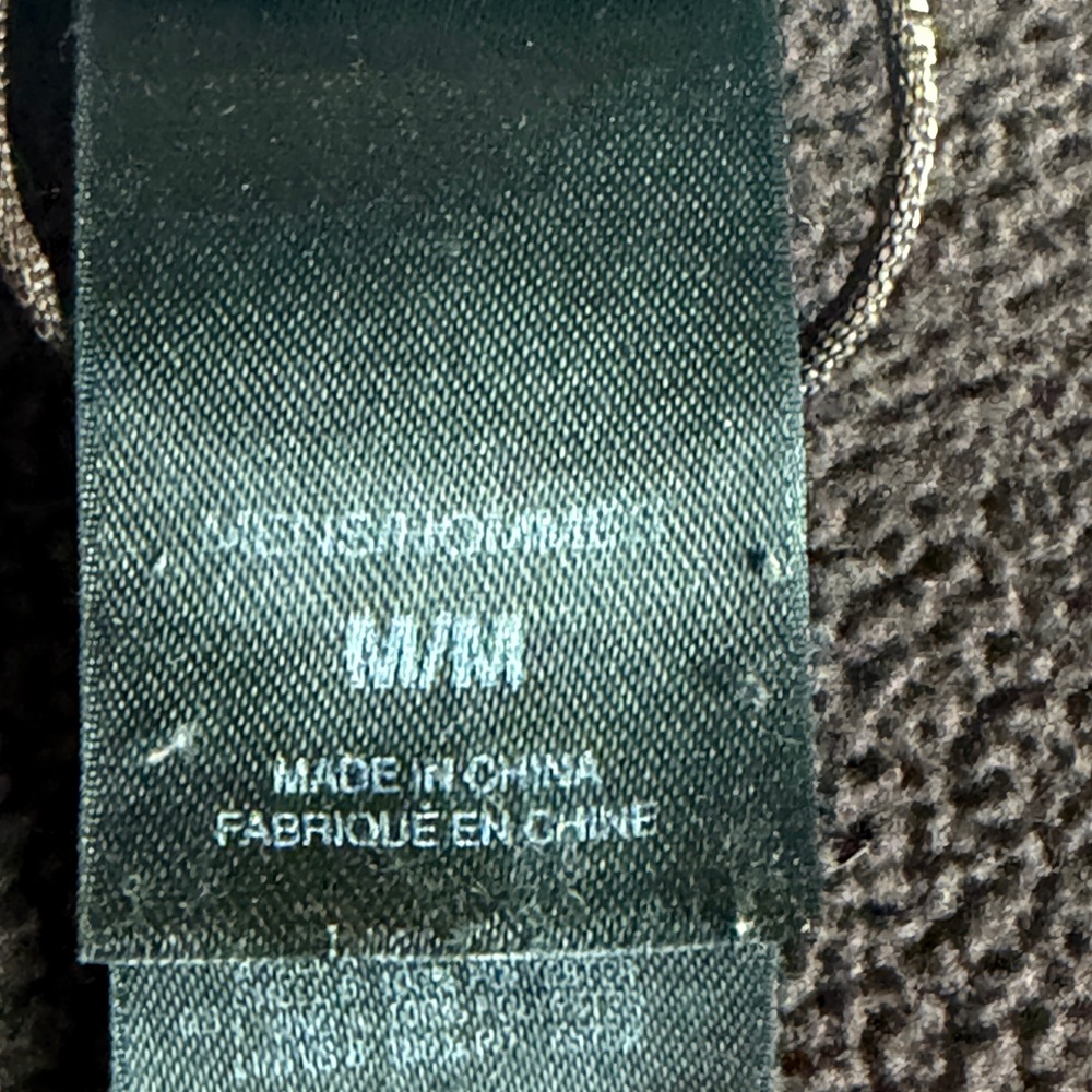 The North Face Mens M Brown Two Tone Full Zip Fleece Vest Embroidered Logo - Picture 5 of 10